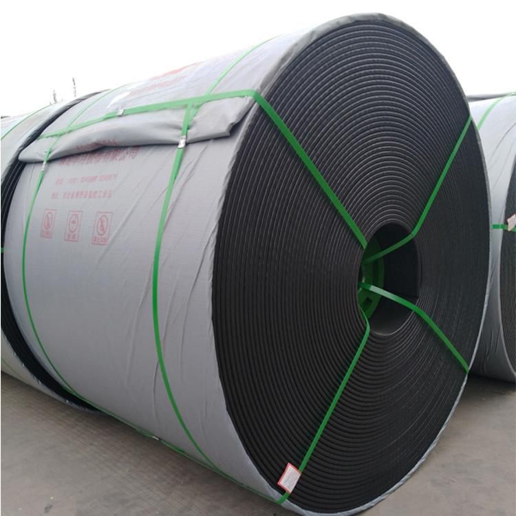 Black Flat Rubber Belt for Industry (EP100-EP600)