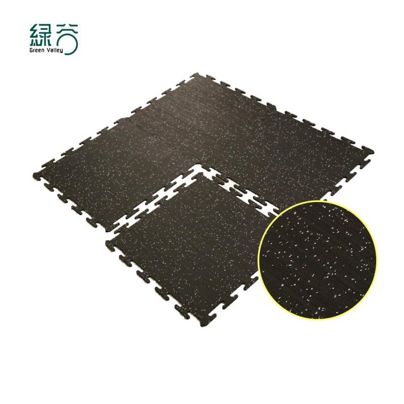 High Density EPDM/SBR Rubber Tiles Interlocking Gym Rubber Floor Mat