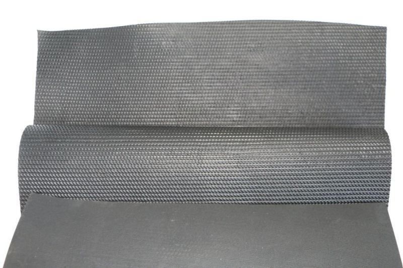 Black Braid Pattern Rubber Mat/Rubber Sheet