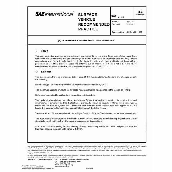 Yute Truck Parts SAE J1402 Brake Hose with DOT Approved