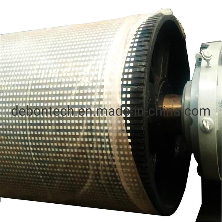 Diamond Rubber Coated Pulley Diamond Groove Lagging Rubber Sheet Pulley Ceramic Rubber Lining