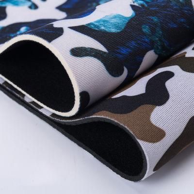 Eco-Friendly Anti-Slip Natural Rubber Neoprene Sheet 3mm Neoprene Camouflage Nylon Textile Fabric Sheet