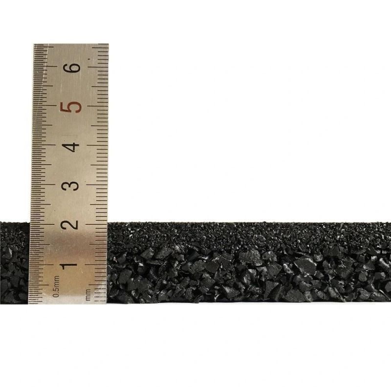 Black Fadeless Fitness Rubber Floor Matting/ Gym Rubber Mat Rolls for Gym Weights/Rubber Flooring Roll