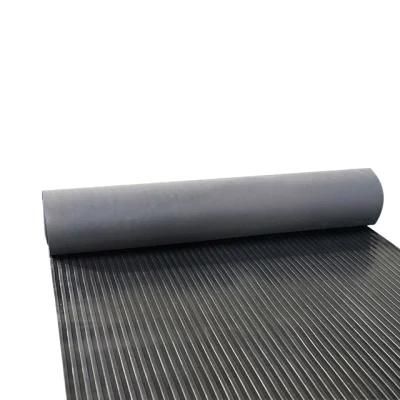 China Factory Price Wholesale Anti Slip Wide Ribbed Non Slip Thin Rubber Sheet