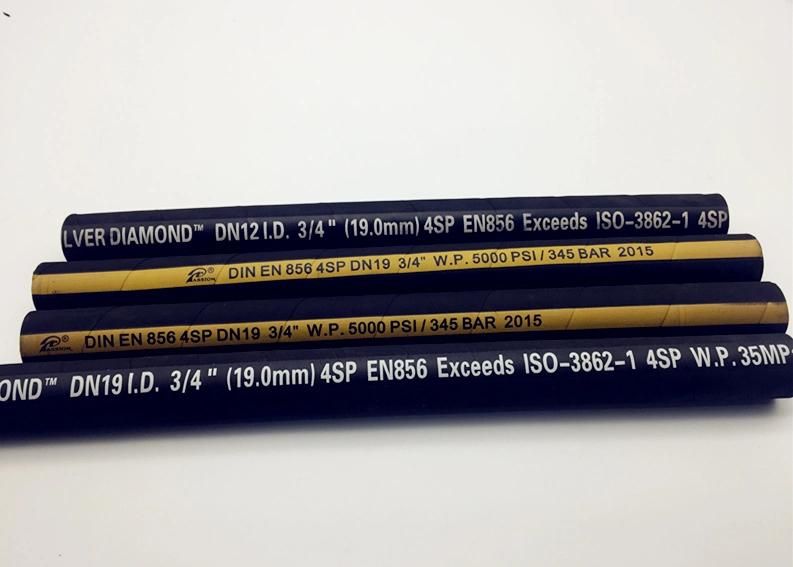Ce Certified Four Wire Spiral En856 4sh Hydraulic Hose DN13