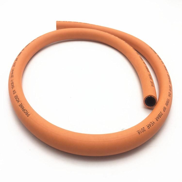 6.3mm BS3212 Approved Flexible High Pressure Rubber LPG Gas Hose