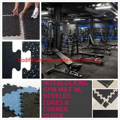 Durable EPDM Anti-Slip Sports Rubber Flooring Tiles Rubber Gym Door Mat