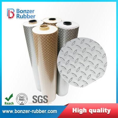 Anti-Slip Abrasion Resistance Diamond Rubber Sheet Mat Roll