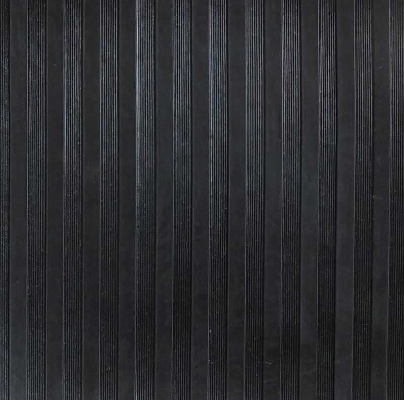 Anti - Slip Ribbed Rubber Mat Roll for Flooring