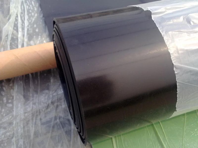 Industrial Shock Absorbing Black Color NR Rubber Sheet