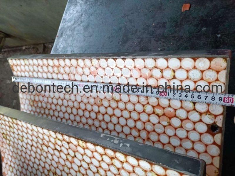Rubber Embedded Ceramic Polyurethane Wear Liner for Chutes
