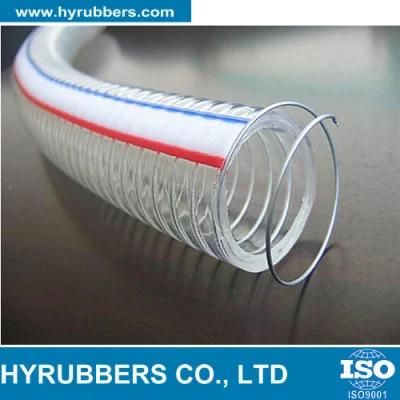 Hyrubbers Transparent PVC Steel Wire Reinforced Hose