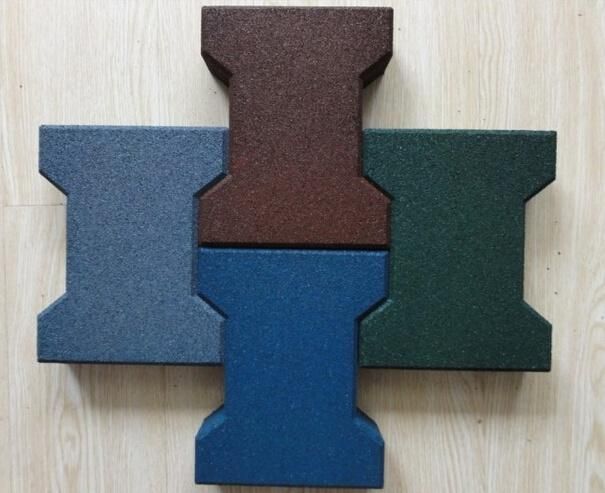 Kindergarten Rubber Mat, Interlocking Playground Rubber Mat