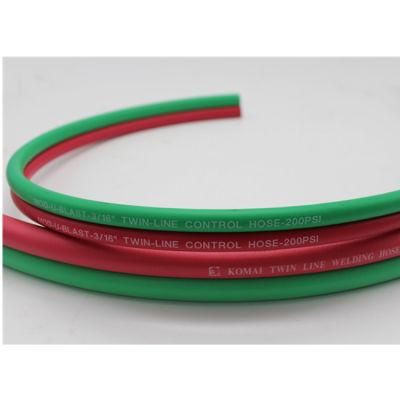 300psi Grade R 3/16&prime;&prime; Rubber Oxygen Acetylene Hose