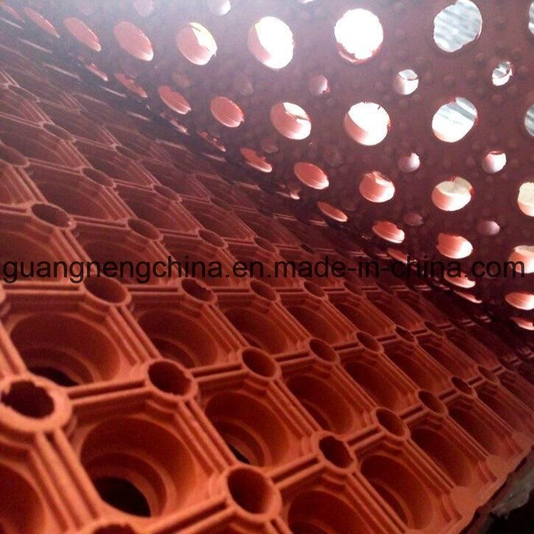 Black/Green/Red Color Drainage Rubber Mats, 914*610*12mm