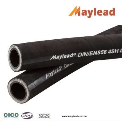 3/4&quot; High Pressure Steel Wire Spiral Rubber Hose Oil Hose En856 4sh