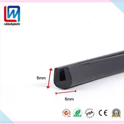 U Shape Solid EPDM Rubber Profile for Edge Protection