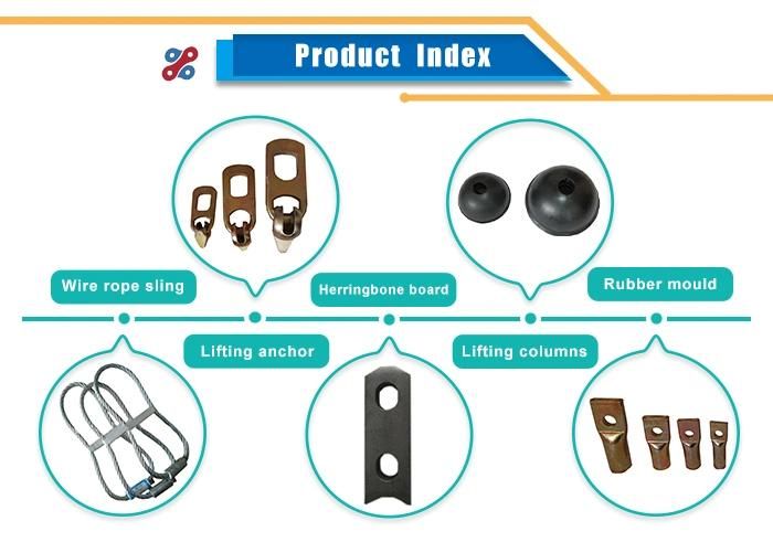 Precast Concrete Fittings Rubber Groove Front Rubber Recesses
