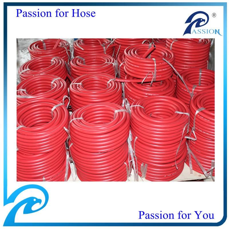 Black/Blue/Red Fiber Biraded Rubber Air Hose with 3/16" to 2"