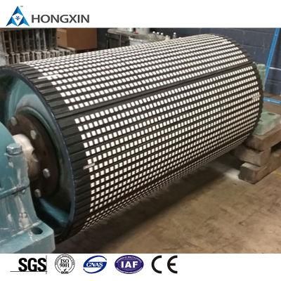 15 mm Thick Wear Resistant Belt Conveyor Pulley Ceramic Rubber Drum Lagging Conveyor System Pulley Lagging