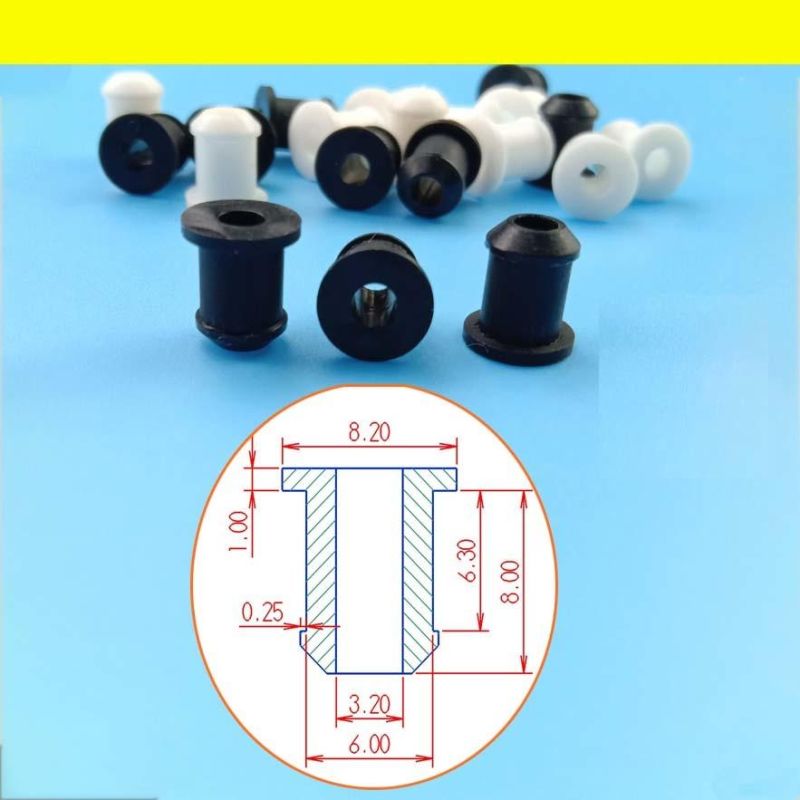 Custom EPDM NBR Silicone Food Grade Rubber Molded Grommet