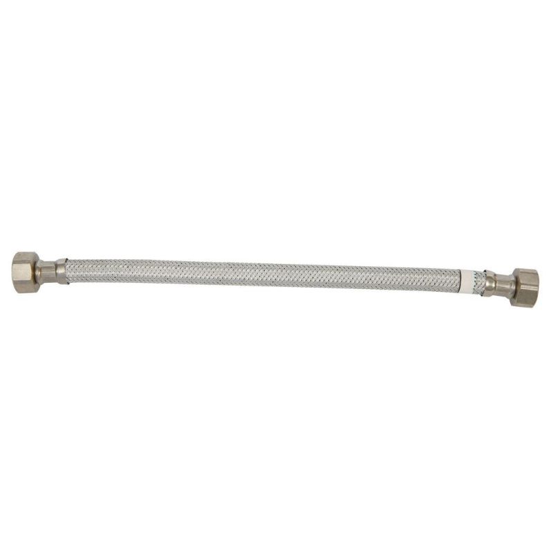 Aluminium Braided Hose with Brass Nuts D13.5*30cm F1/2*F1/2, F1/2*FM3/8