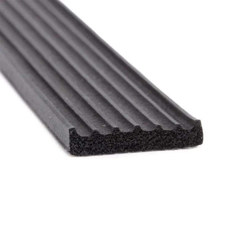 Ribbed Profile EPDM Rubber Sponge Seals