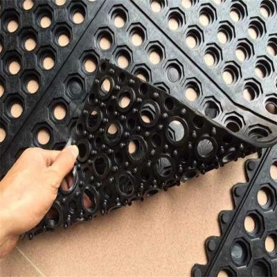 Drainage Rubber Mat/Anti-Slip Restaurant Mats/Anti-Fatigue Mat/Kitchen Mats