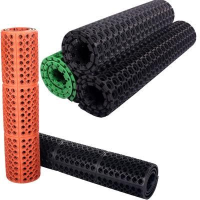 Interlocking Perforated Anti Skid Used for Ski Slopes Rubber Mat with CE