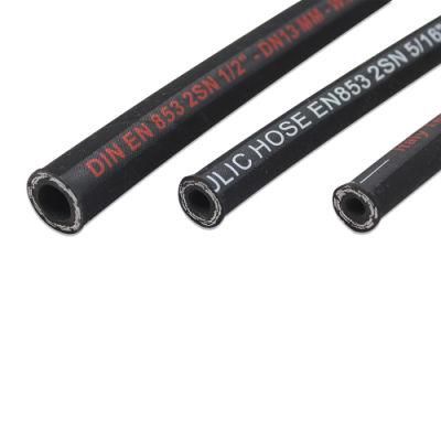 SAE 100r1at/1sn DN25 1&quot; Cloth Surface Hydraulic Rubber Hose