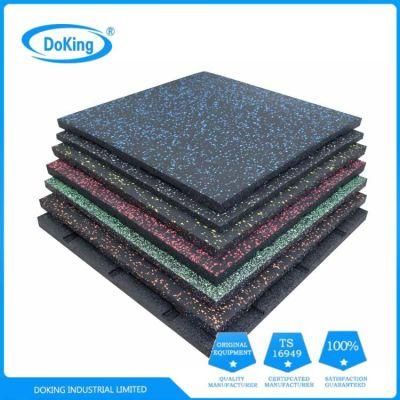 High Density Rubber Flooring 1000*1000 mm Gym Rubber Mats