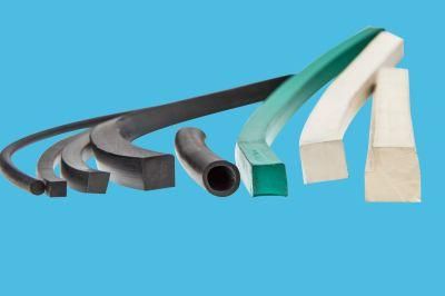 Oil Resistant Extruded Sealing Waterproof Elastic FKM Rubber Strip Tube