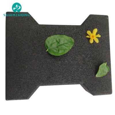 Diamond Hollow, Effectively Prevent Soil Loss Beautiful, 20 * 16cm I-Shaped Park Rubber Floor Tile