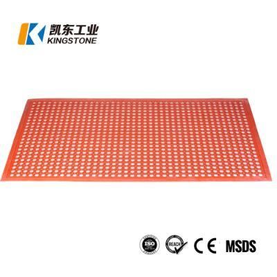 Good Price Rubber Non Slip Floor Mat with Drainage Hole for Commercial Kitchen