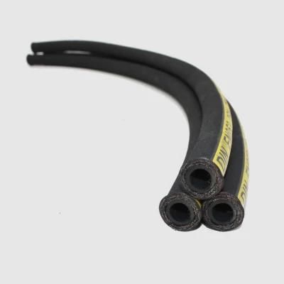 SAE 100r2at/2sn Dn8 5/16&quot; Cloth Surface Hydraulic Rubber Hose