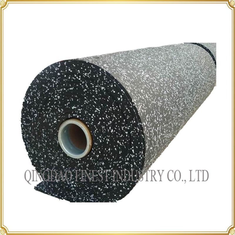 Crossfit Shock Absorber 10% EPDM Speckles Rubber Mats Tiles Rubber Flooring Rubber Rolls