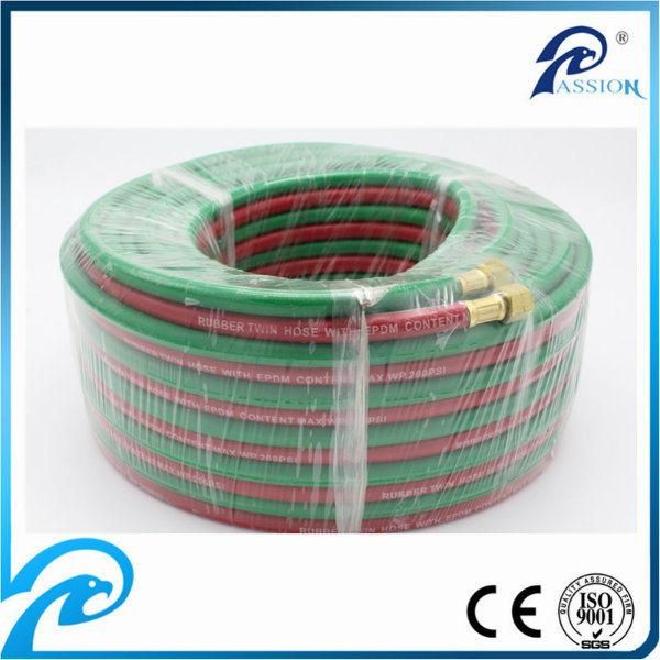 CE Proved 1/4′′ + 1/4′′ Braided Oxygen Acetylene Twin Hose