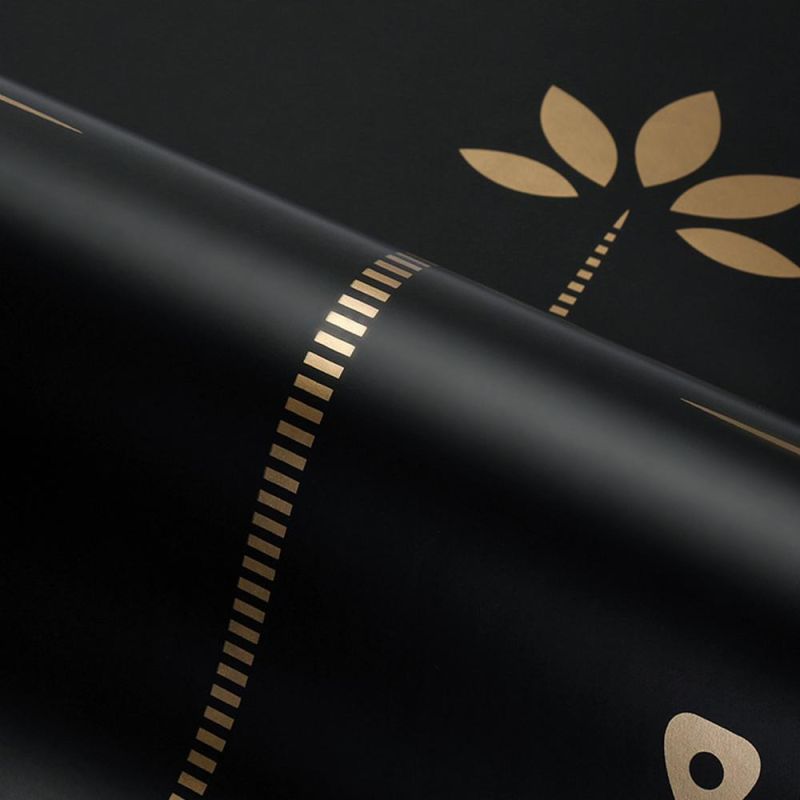 New Fashion Blue Rubber Black PU Yoga Mat for Pilates