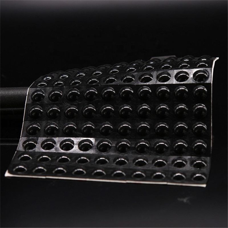 18 X 10 mm Rounded Self Adhesive Silicone Rubber Bumper Pads Anti Slip Bumpons