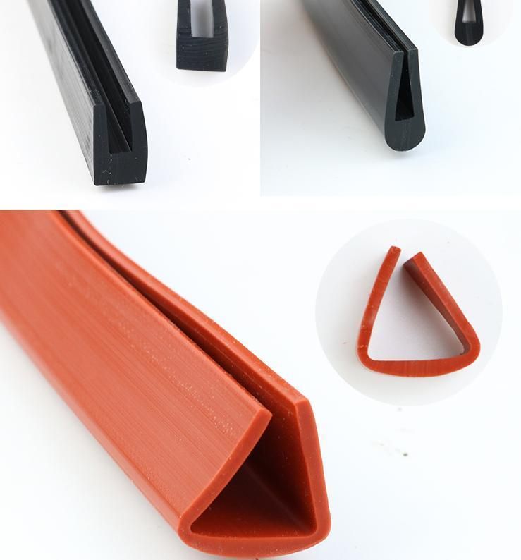 EPDM Silicone NBR Solid Rubber U Channel for Auto, Machinery
