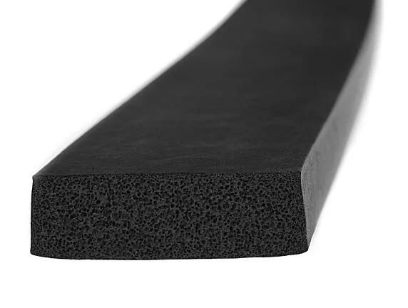 Square/Round Sponge Rubber Extrusion Profile Sealing Strip