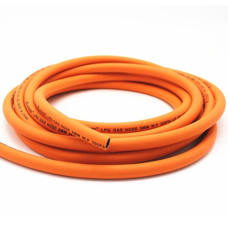 8mm Natural Gas Rubber Hose Orange LPG Rubber Hose BS3212