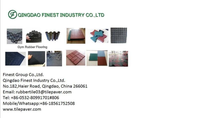 Interlocking High Density Fitness Gymnasium Rubber Flooring