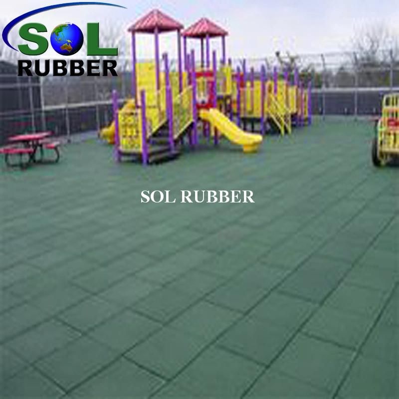 Colored Playground Outdoor Gym Floor Rubber Mat