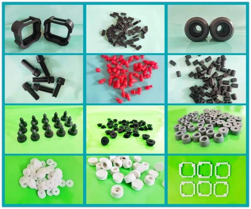 Factory Manufacture NBR, FKM, Silicone, Neoprene, EPDM Rubber Plugs Plastic Rubber Injection Parts