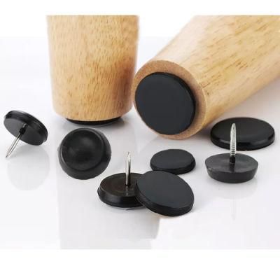 Furniture Rubber Glides Plastic Nail Heavy Duty Adjustable Leveler for Chair Legs
