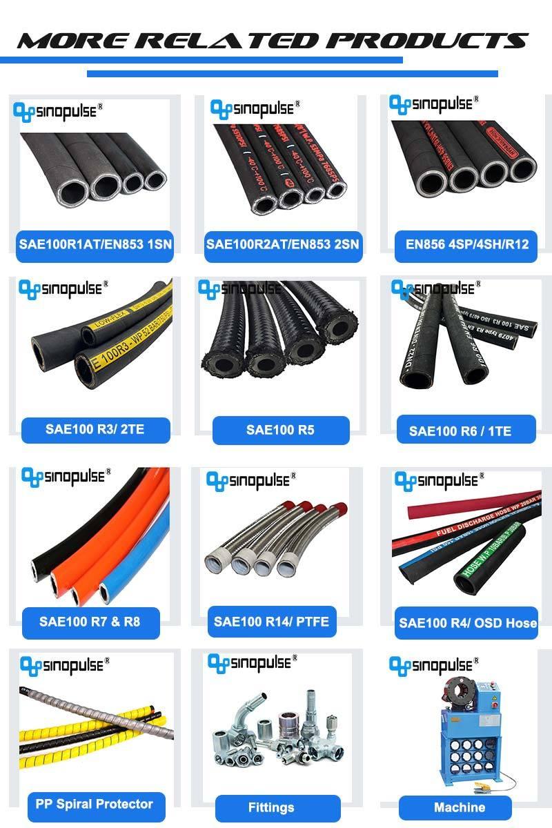 En853 2sn R2at Hose Pipe Flexible Hydraulic Rubber Hoses with Msha Certificate