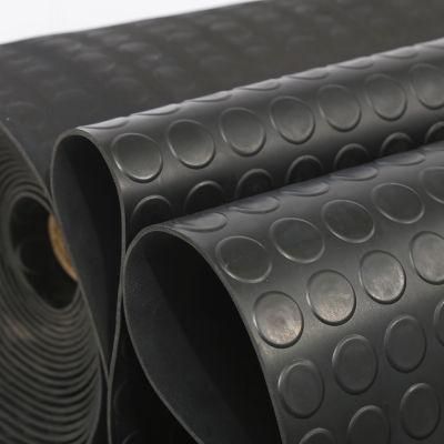 Excellent Quality Insulation Button Circular Stud Coin Rubber Sheet Anti-Slip Neoprene Rubber Mat