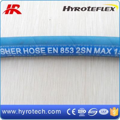 Fast Delivery Blue 2 Wires Hydraulic Hose SAE 100 R2at