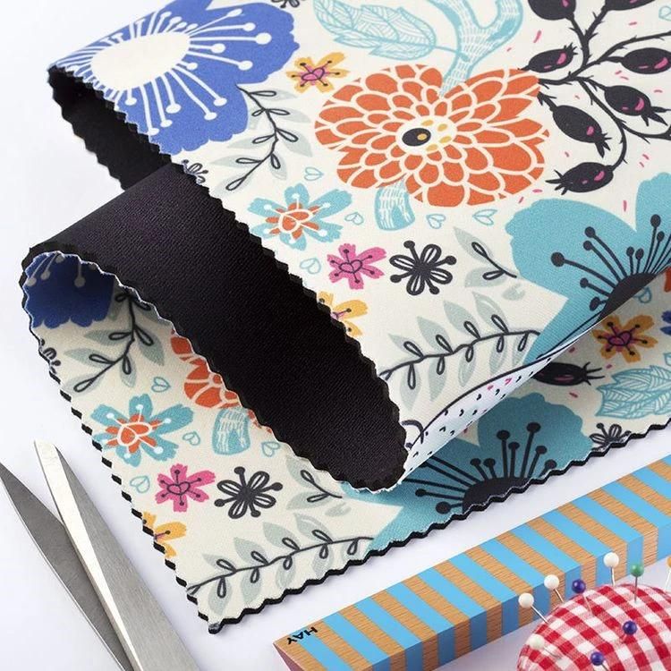 Neoprene Sheet SBR Coated with Polyester Fabric, Colorful Polyester Neoprene Fabric